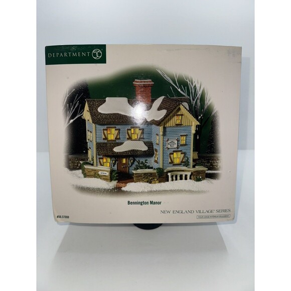 Dept 56 New England Village Series Bennington Manor #57008 Retired - Picture 9 of 13